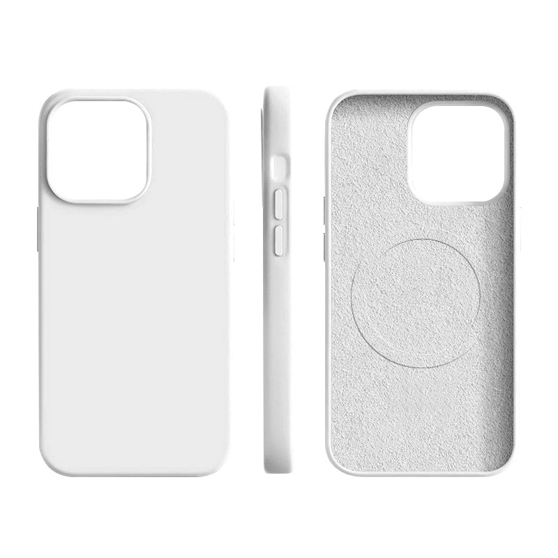 MagSafe Silicone case for iPhone 15 Pro White