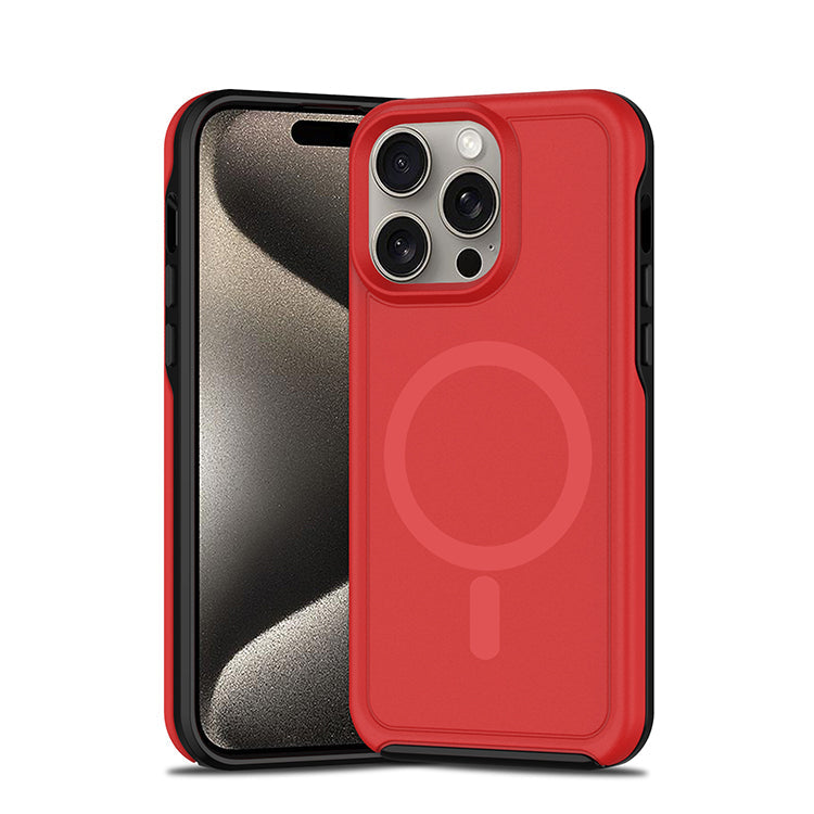 Magsafe Armour Case for iPhone 13 Pro Max Red.