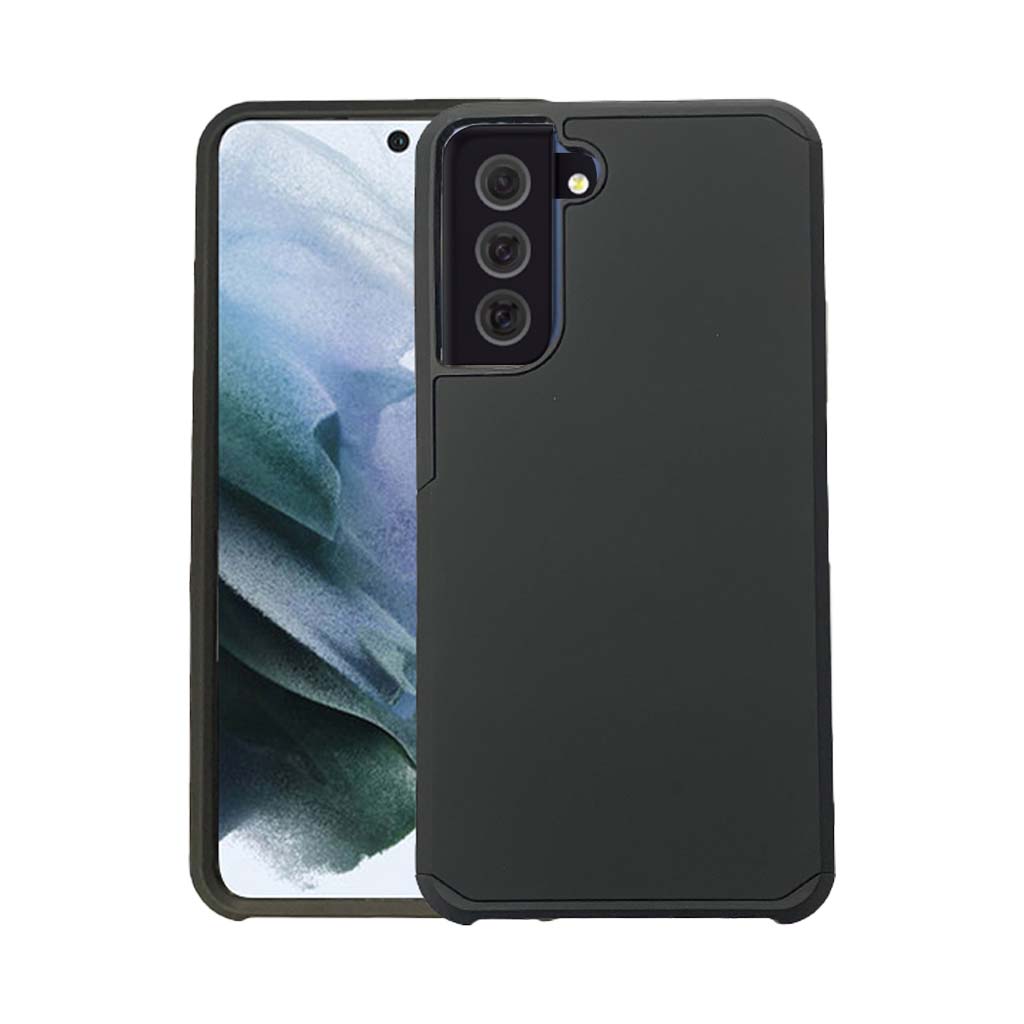 Classic slim armour case for Samsung S21 black.