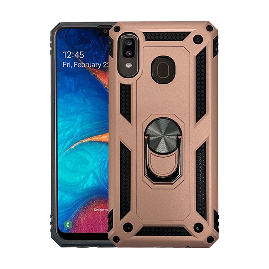 Samsung A20 rose gold ring case