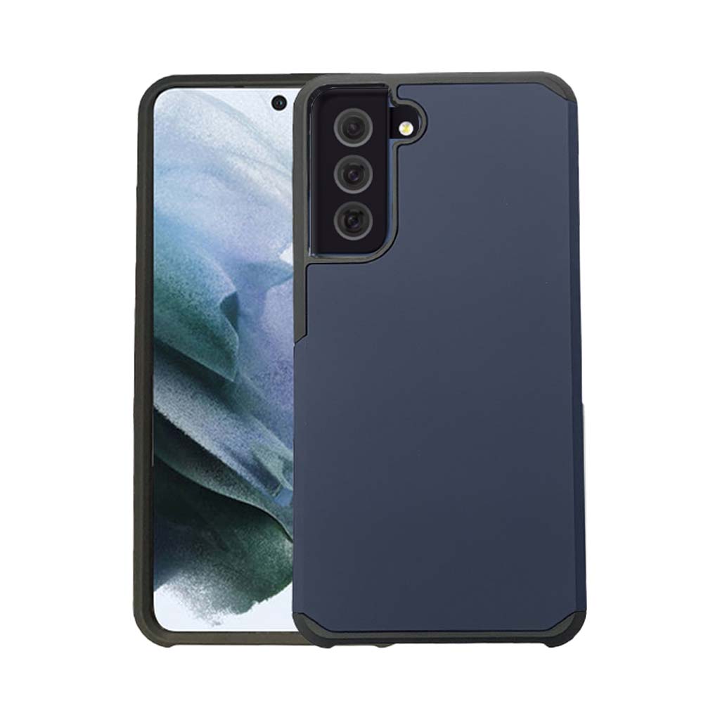 Classic slim armour case for Samsung S21 FE navy blue.