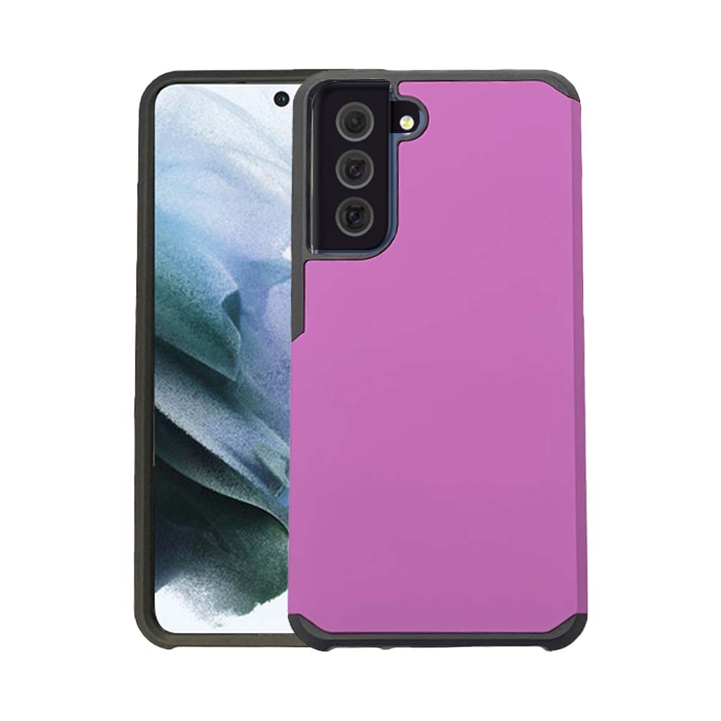 Classic slim armour case for Samsung S21 Deep purple.