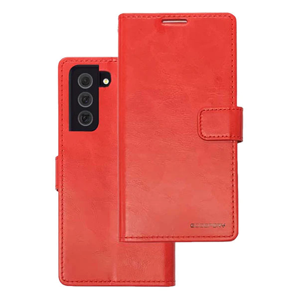 Bluemoon Wallet case for Samsung A34 Red.