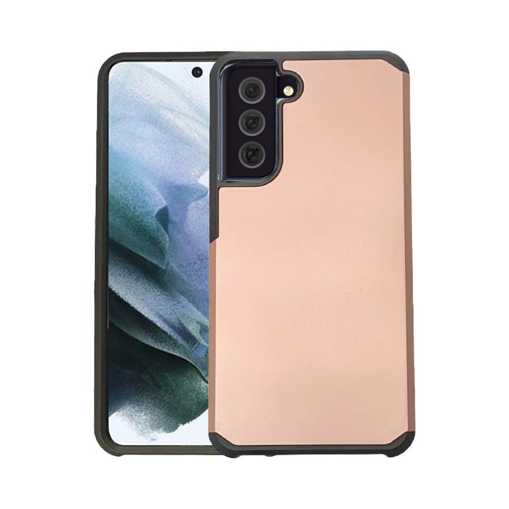 Classic slim armour case for Samsung S21 Rose Gold.