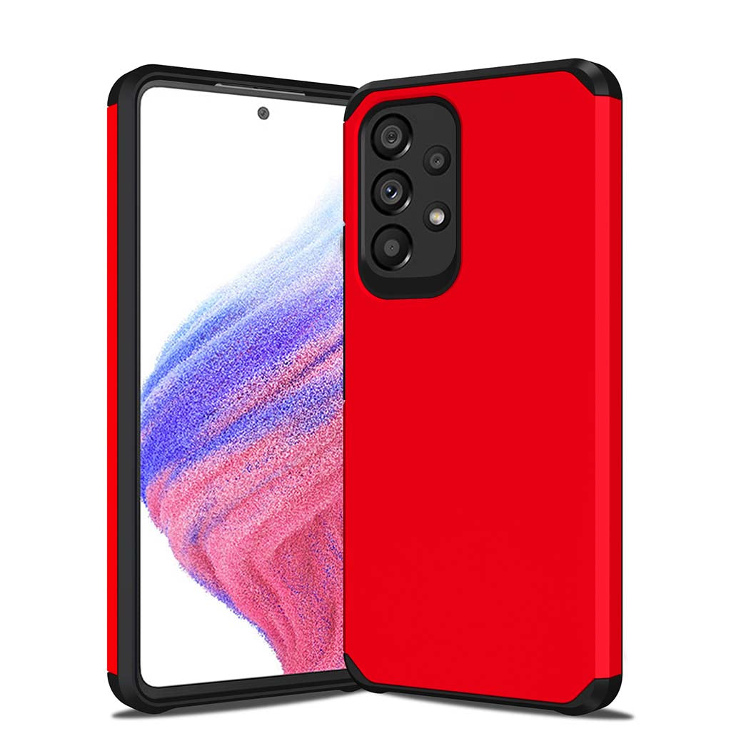 Classic slim armour case for Samsung A53 5G Red.