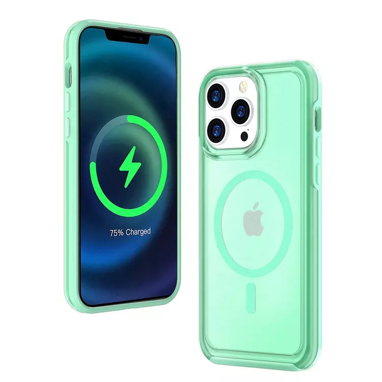 Frosty Magsafe Case for iPhone 13 Pro Max Mint Green