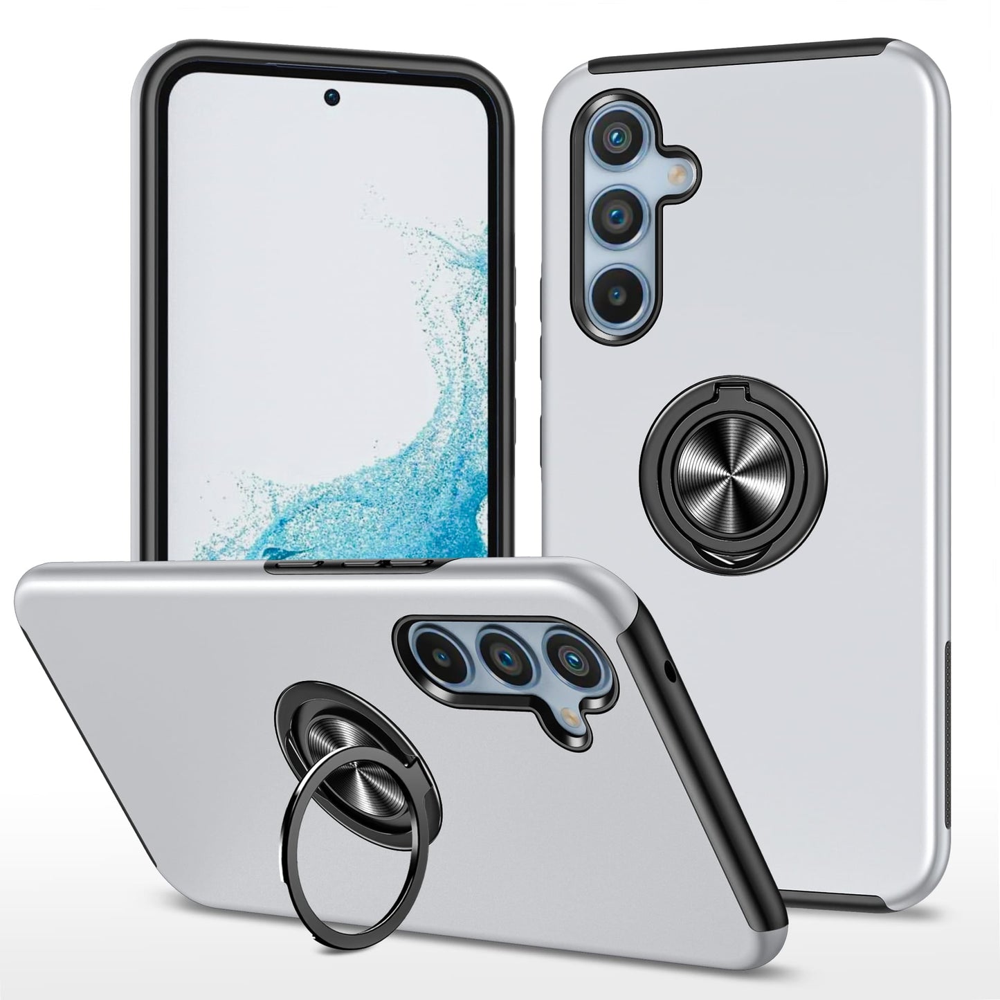 Feather touch ring case for Pixel 8 Pro Silver.