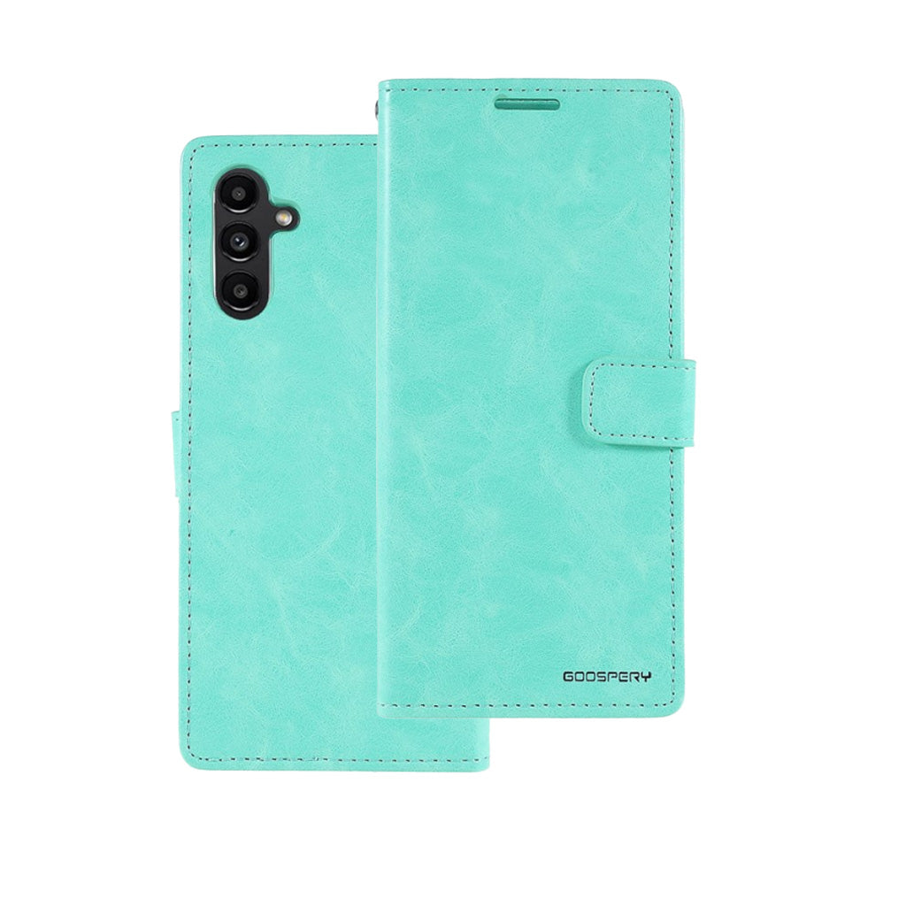 Bluemoon Wallet case for Samsung A13 5G Teal.