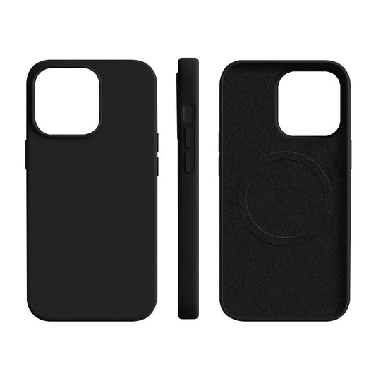 MagSafe Silicone case for iPhone 15 Plus  Black