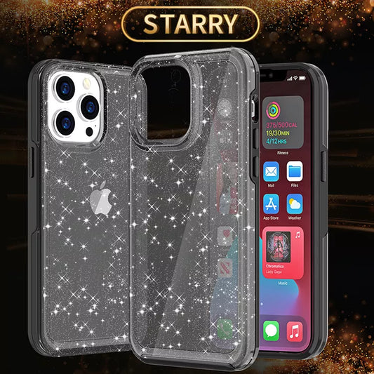 Starry Sky Case for iPhone 15 Pro Max Black.