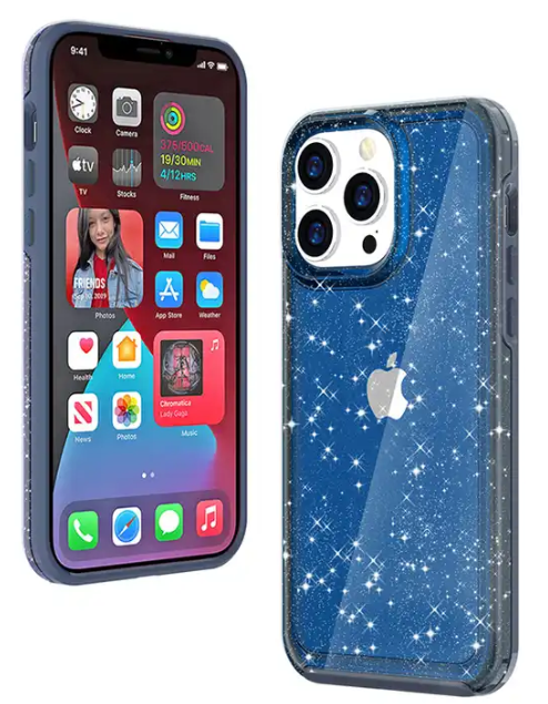 Starry Sky Case for iPhone 15 Navy Blue.