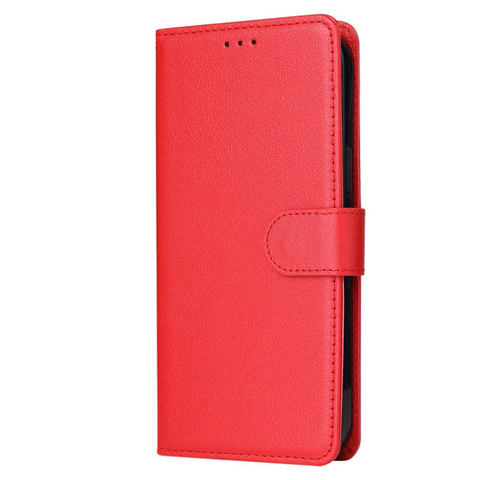 Leather wallet for Samsung S21 Red.