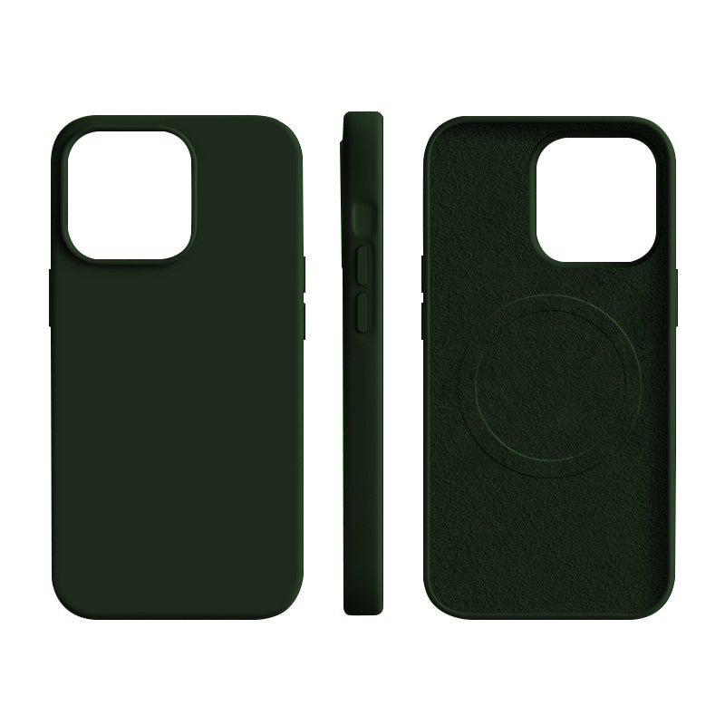 MagSafe Silicone case for iPhone 15 Pro Max Dark Green