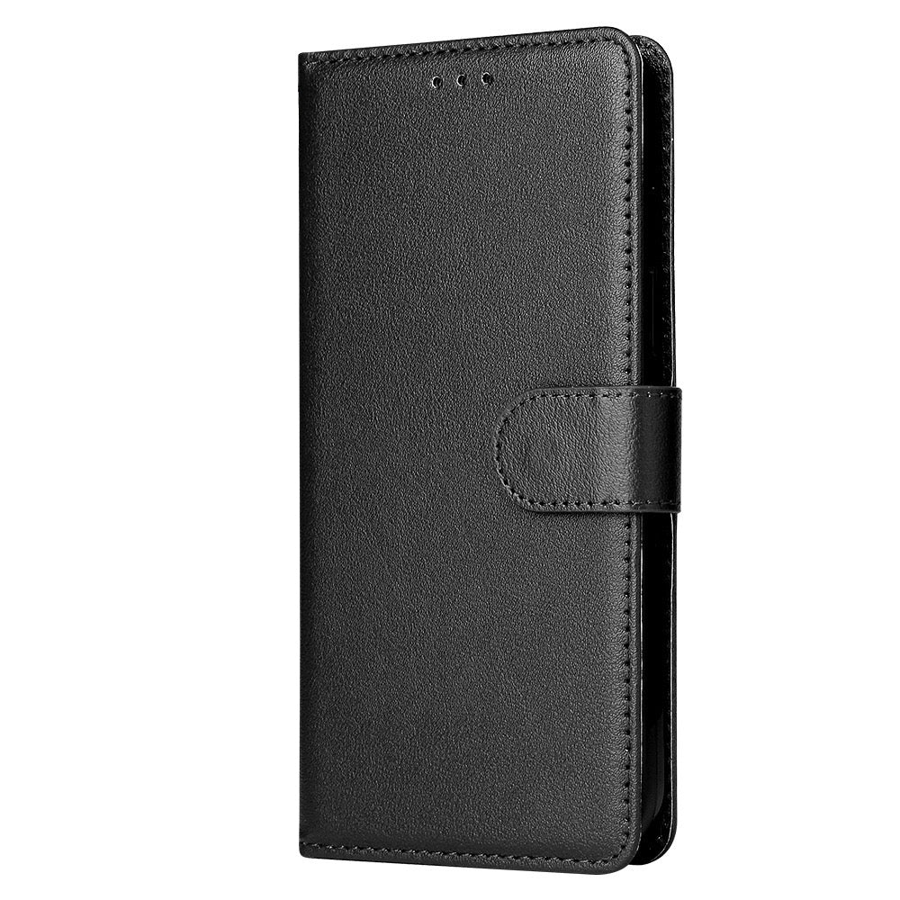 Leather wallet for Samsung S10+ Black.