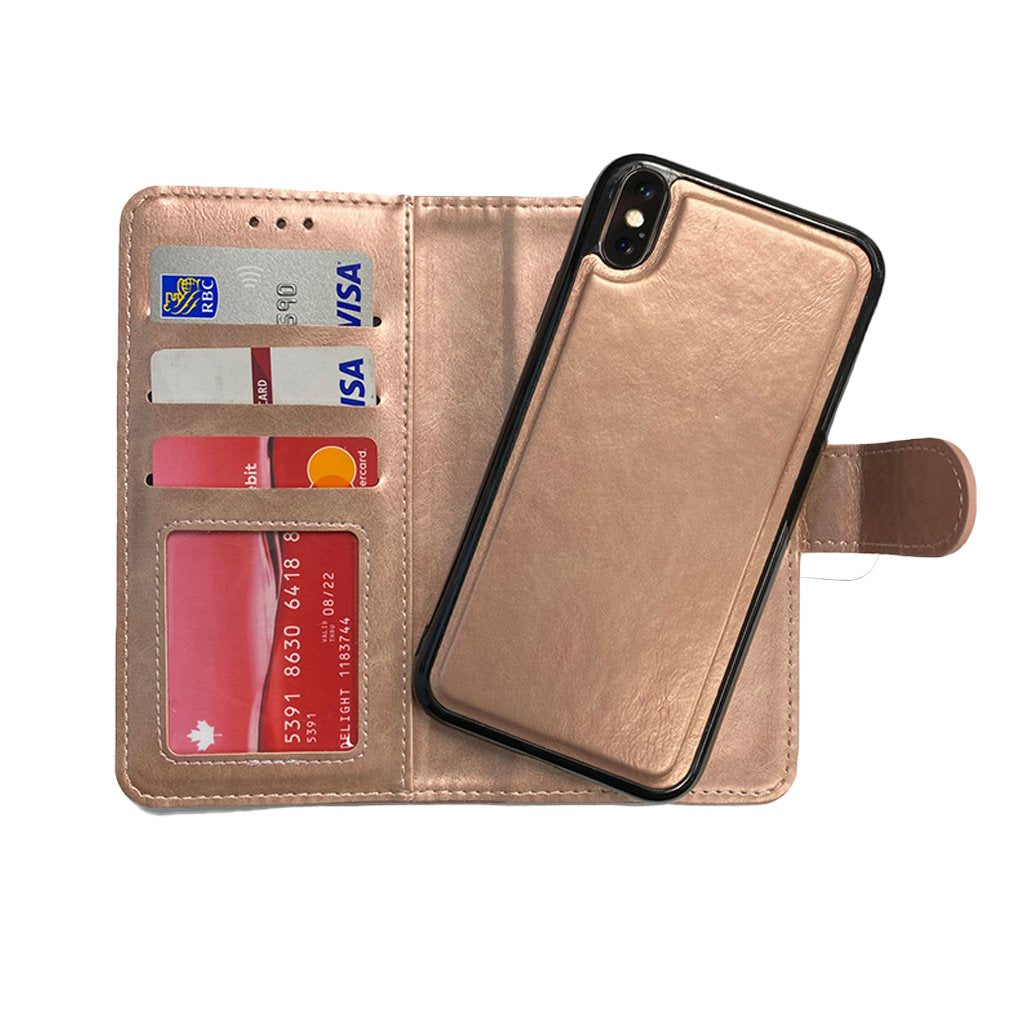 rose gold iPhone X/XS magnetic wallet