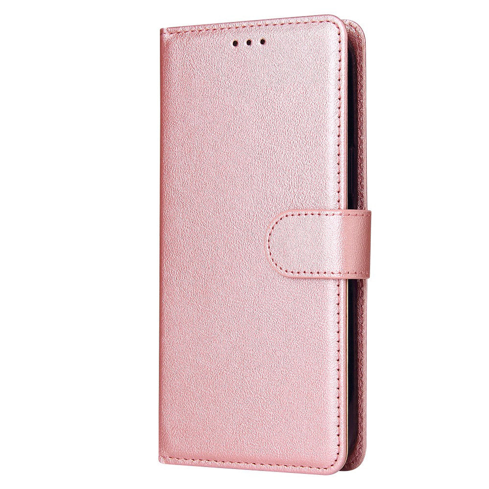 Leather wallet for Samsung S22 Plus Pink.