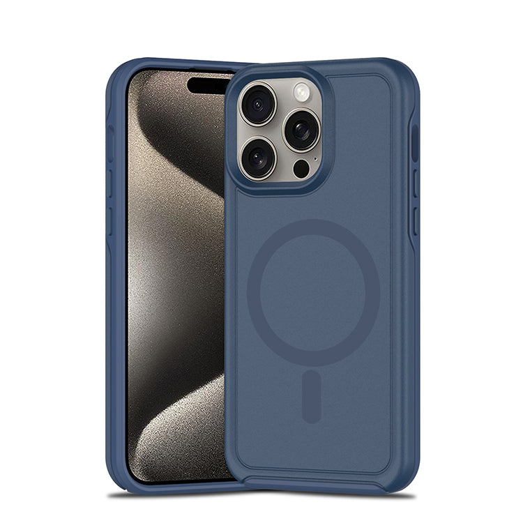 Magsafe Armour Case for iPhone 14 Pro  Navy Blue.