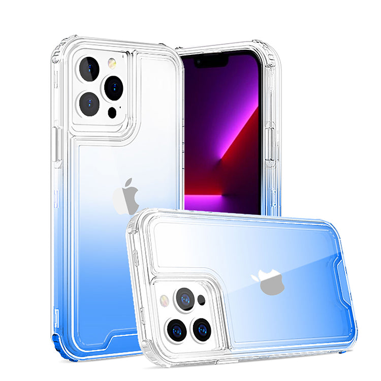 3pc Colourful combo case for iPhone 14 Pro Blue.