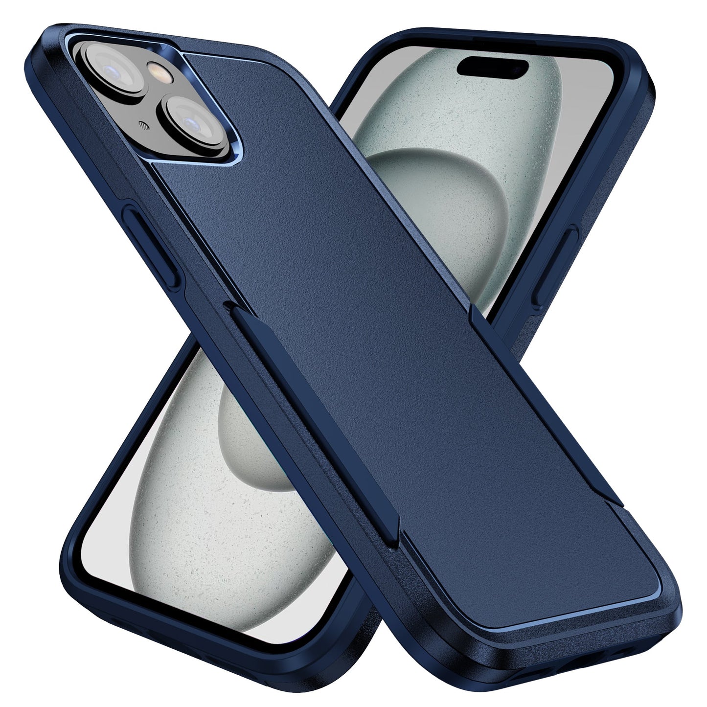 OCS hard case for iPhone 15 Pro Max Navy Blue.