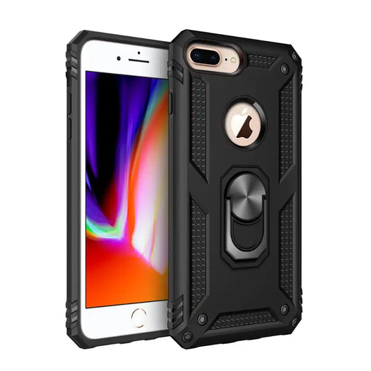 Anti drop metal ring case for iPhone 7 Plus/8 Plus black