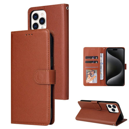 Leather wallet case for Moto Edge (2022) Brown.