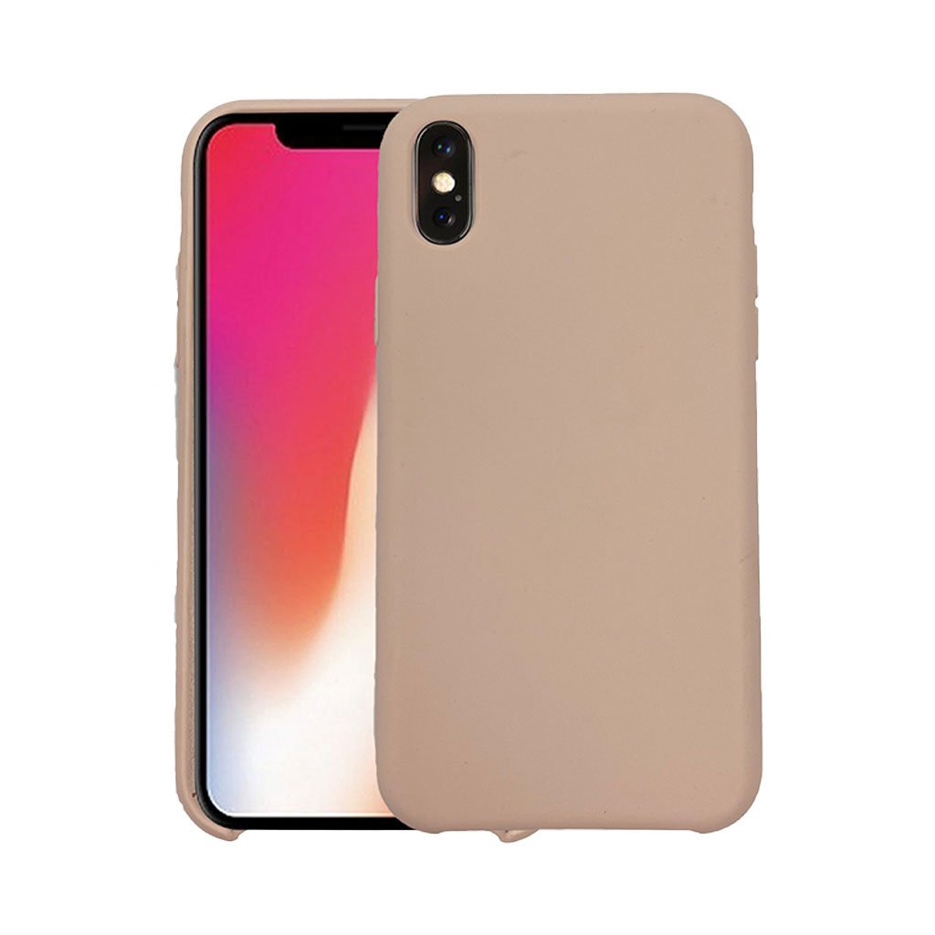 iPhone X/XS silicon in sand pink