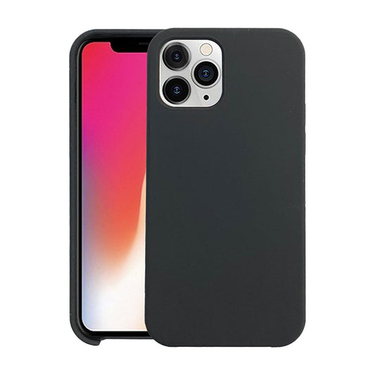 Silicone case for iPhone 14 Pro Max black.