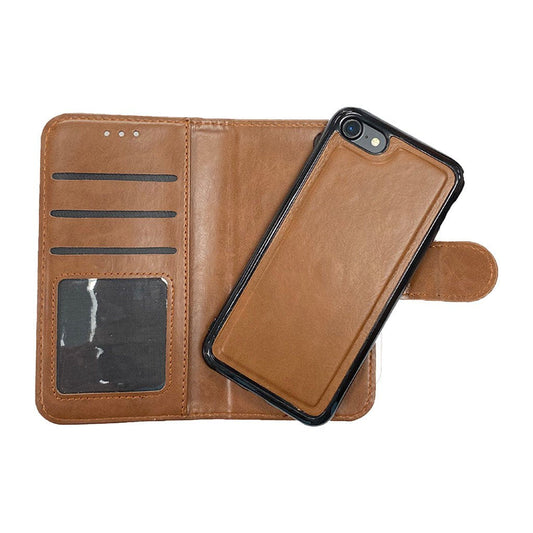 Brown Iphone 7Plus/8 Plus magnetic wallet