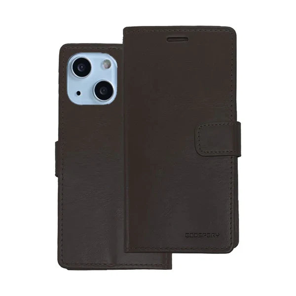 Bluemoon wallet case for iPhone 15 Plus Black.