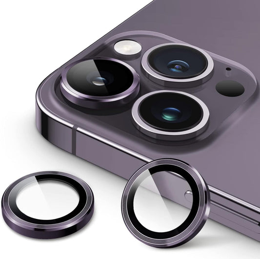 Camera ring protector for iPhone 14 Pro/14 Pro Max Deep-Purple.