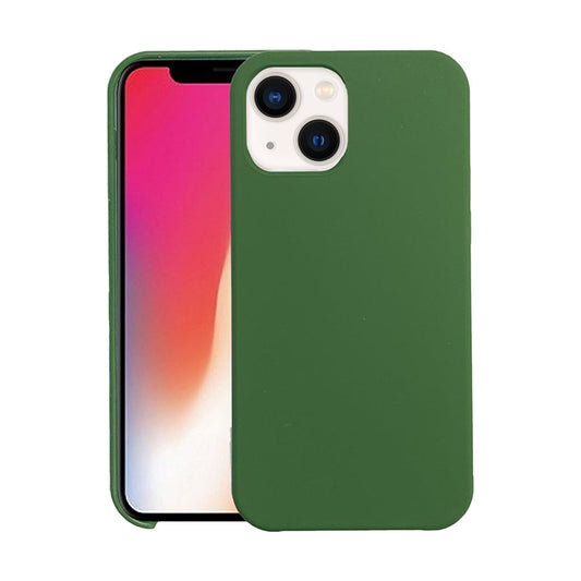 Silicone case for iPhone 15 Pro Max Dark Green.