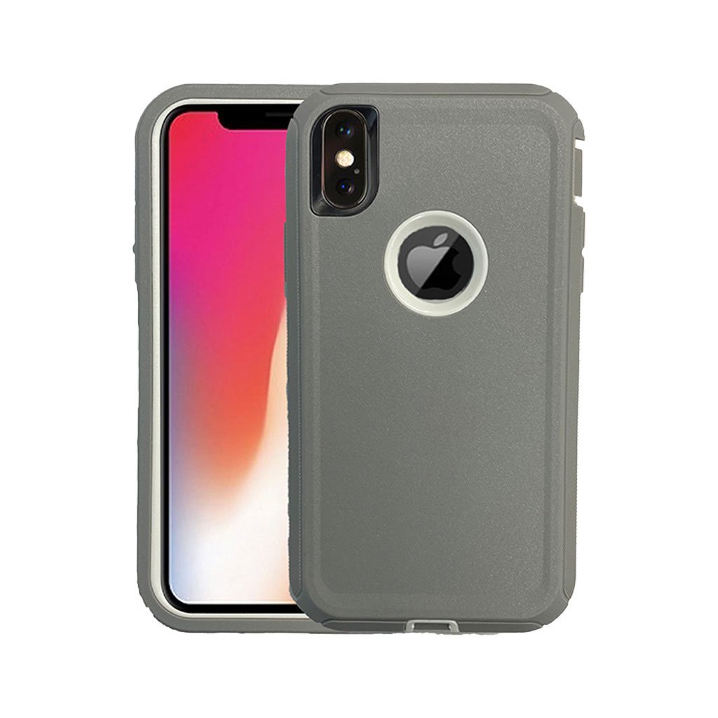 iPhone X/XS Max light grey defender AM