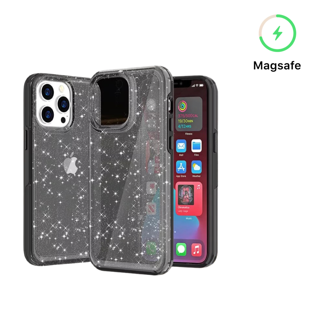 Starry Sky Magsafe Case for iPhone 15 Black.