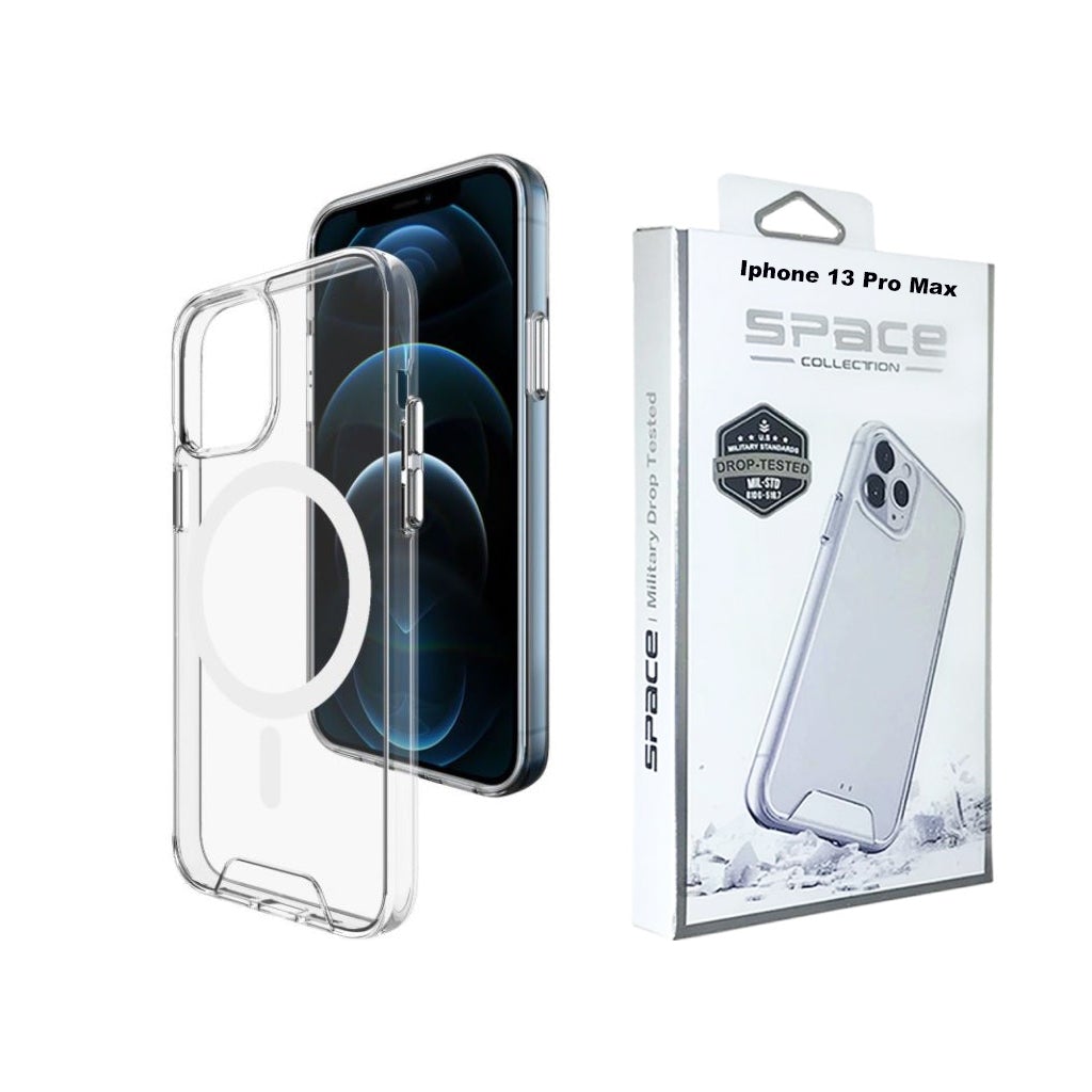 Magsafe Space clear hard case for iPhone 13 Pro Max.