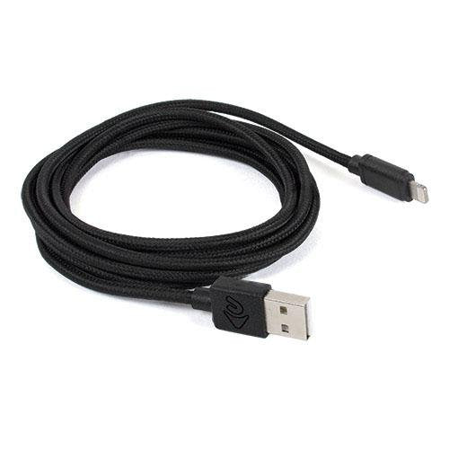 Universal 1m USB cable for iPhone Black.