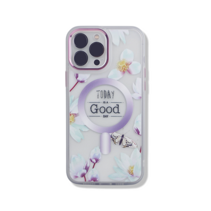 Floral Magsafe Case for iPhone 13 Pro Max Butterfly