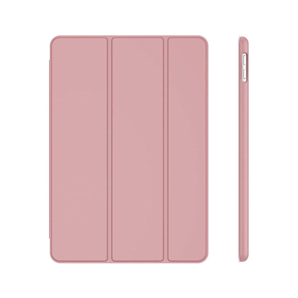 iSFC smart case for iPad 5/6 (9.7) with apple pen holder hot pink.