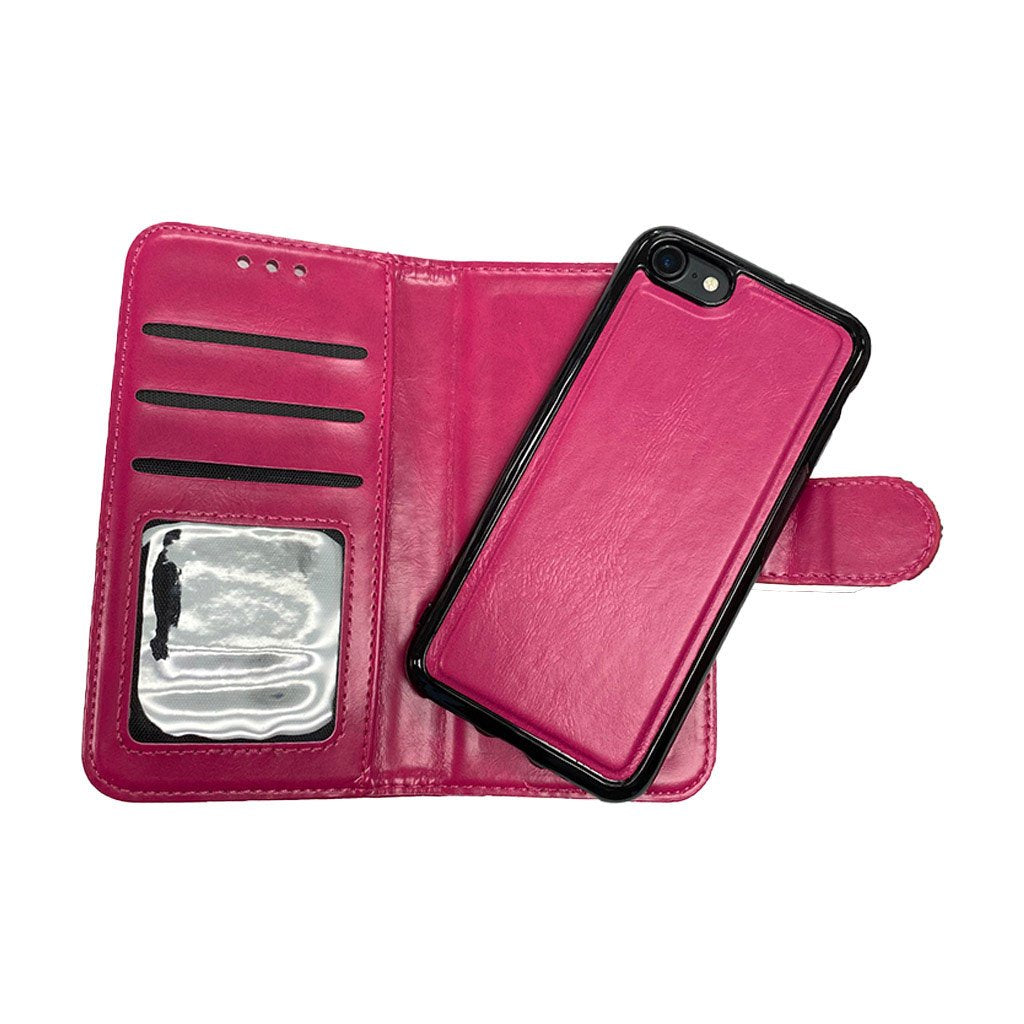 Pink Iphone 7Plus/8 Plus magnetic wallet