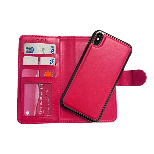 Pink Iphone XR magnetic wallet