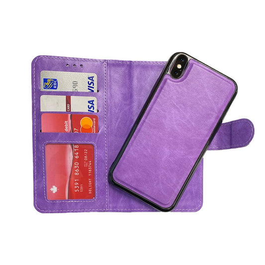 Purple Iphone XR magnetic wallet