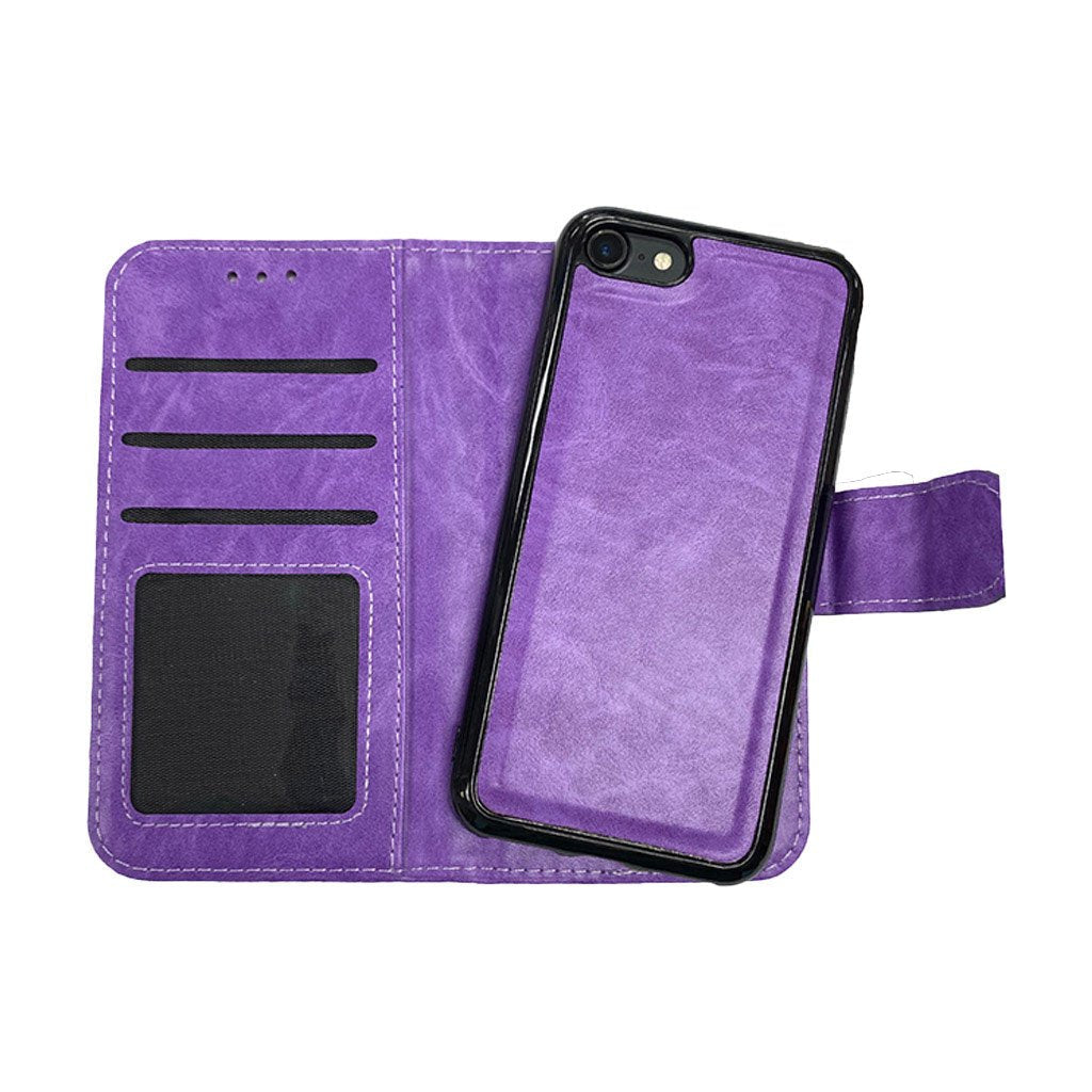 Purple Iphone 7/8/SE 2020 magnetic wallet