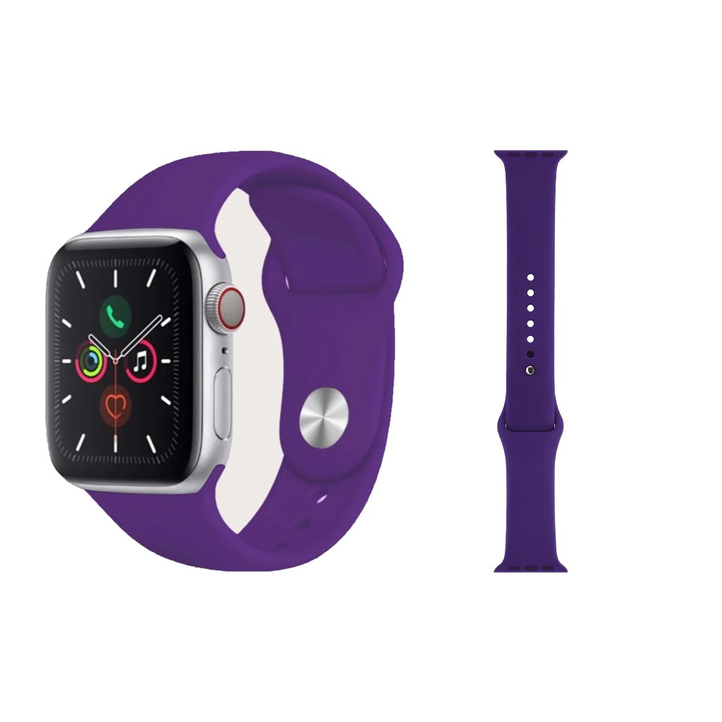 Silicone watch band Purple