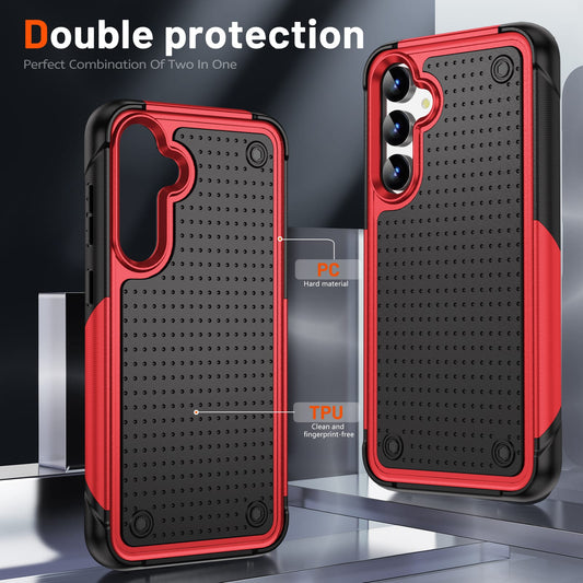 Dotted OCS Hard Case for Samsung S23 FE Red.