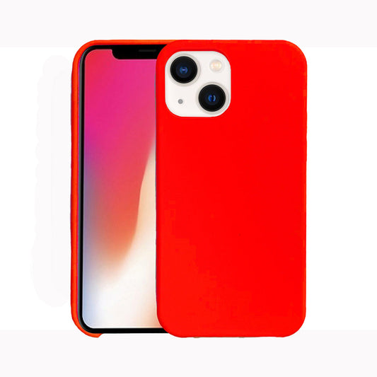 Silicone case for iPhone 15 Pro Max Red.