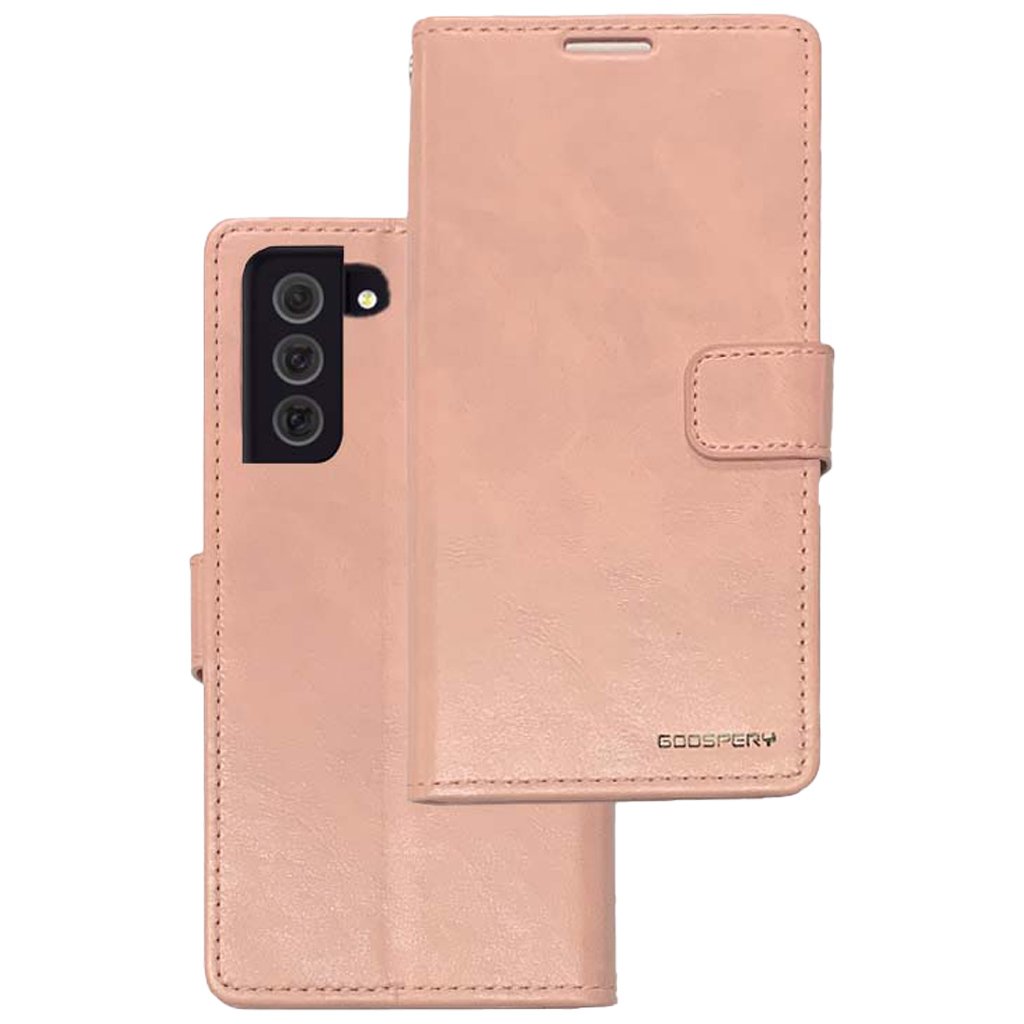 bluemoon wallet case for Samsung s21 Plus rose gold