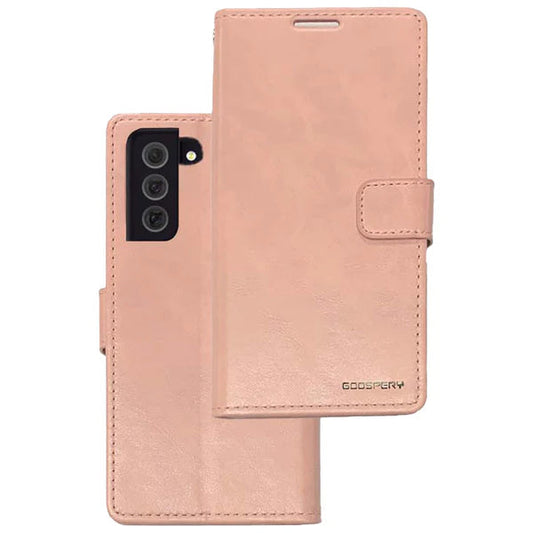 Bluemoon Wallet case for Samsung A34 Rose Gold.