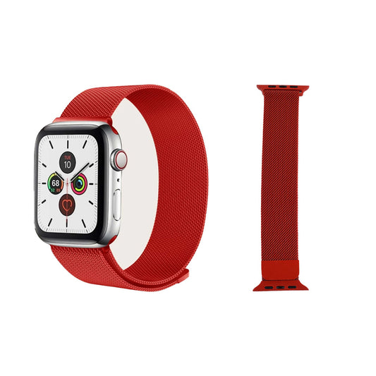 Metal apple watch band 42/44/45/49 mm Red