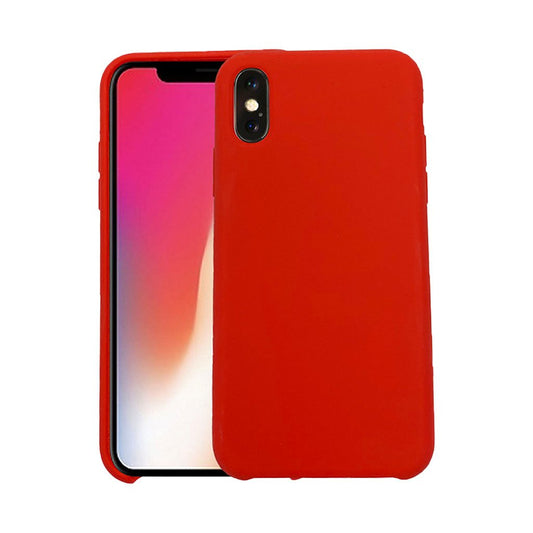 Silicone case for iPhone X/XS red.