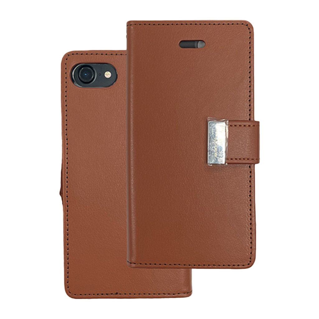 iPhone 5/5S/SE brown Rich diary wallet