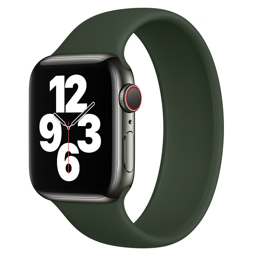 Round Silicon iWatch Band 38/40/41 mm Green